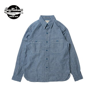 BUZZ RICKSON'S �o�Y���N�\���Y�����V���c�gBLUE CHAMBRAY WORK SHIRT�hBR25995