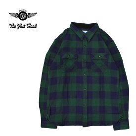 THE FLAT HEAD フラットヘッド 長袖シャツ"BLOCK CHECK FLANNEL SHIRT"FN-SNR-101L