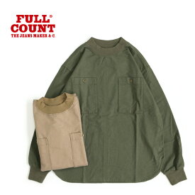 FULLCOUNT フルカウント 長袖 Tシャツ "Plain Cotton Flannel Pullover Mock Neck Shirt"4069-1