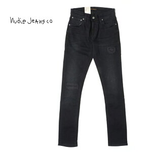 Nudie Jeans �k�[�f�B�[�W�[���Y�f�j�� �p���cTIGHT TERRY BLACK BLUE PATCHESL3246161-1116