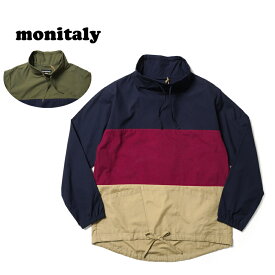 MONITALY モニタリープルオーバー ジャケット"L/S PANELED MOCK NECK PULLOVER"M25408