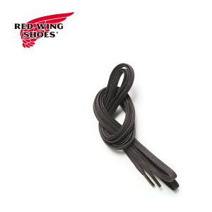 RED WING bhECO CRg48" Flat Waxed Laces Brownh97138