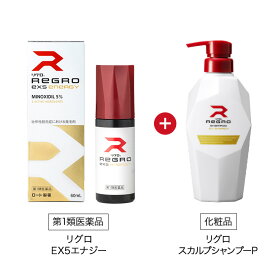 【第1類医薬品】 ロート製薬公式 リグロEX5エナジー シャンプーセット | 発毛剤 ミノキシジル国内最大濃度5% 育毛剤 養毛剤 ミノキシジル 発毛 脱毛症 aga 発毛促進 男性用 育毛 養毛 薄毛 抜け毛 薄毛対策 男性 頭皮 頭皮ケア メンズ 抜け毛予防 スカルプケア シャンプー