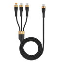 RoiCiel 3in1 USB-C to USB-C Lightning Micro 1.5M 3in1ケーブル 3台同時充電 USB-C Power Delivery PD100W 5A 超高速充電 USB3.1 Gen2 最大10Gbps データ転送 USB-Cのみ アンドロイド スマホ iPhone 高耐久 マルチ充電ケーブル 断線防止 多機種対応 3in1充電ケーブル 3in1