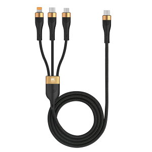RoiCiel 3in1 USB-C to USB-C Lightning Micro 1.5M 3in1P[u 3䓯[d USB PD100W Power Delivery 5A }[d USB3.1 Gen2 W ő10Gbps USB-C ̂ f[^] \ 3ޒ[q fh~ AhCh X}z iPhone 