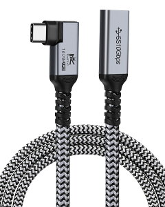 RoiCiel ϋv iC USB-C to USB-CP[u P[u [dP[u PDΉ 100W 5A }[d 4K@60Hz fo USB3.1 Gen2 10Gbps f[^] Type-CP[uΉ E-Marker fh~ AhCh X}