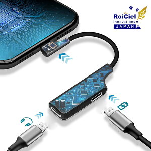 RoiCiel 2in1 CgjOCz ϊP[u 2|[g  CgjO[dWbN + CgjOI[fBIWbN Lightning }[d ʘb yĐ ʒ߉ [dȂ wb