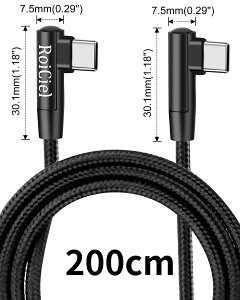 RoiCiel [ L^ RlN^[ USB-CP[u ϋviC Power Delivery Ή 60W 3A 20V 5Gbps f[^] fh~ AhCh X}z ̑ USB-C @Ή