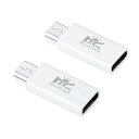 【2個セット】 Roiciel USB-C から Micro 変換アダプタ Type-C USB-C → Micro 変換アダプタ 充電 高速転送 Xperia Nexus Samsung Android 各種 その他 USB機器 対応 RC-TCWB048X2-T