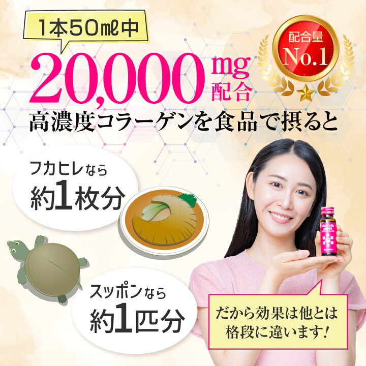 楽天市場】1本50mlにコラーゲン2万mg配合は業界No.1。 高濃度 