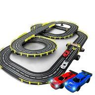 1：43スケールモデルのトラックレーシングカー鉄道スロットカー7.2Mスプライシングトラックボーイ誕生日…