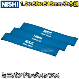 【NISHI ニシ・スポーツ】ミニバンド レジスタンス（ブルー） 3本組 NT7930G トレーニング用ゴムバンド 筋トレ トレーニングチューブ ゴムチューブ