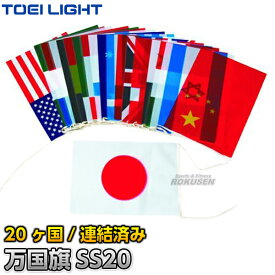 【TOEI LIGHT・トーエイライト】万国旗SS20 20ヶ国セット 連結済み B-6336（B6336） 運動会 ジスタス XYSTUS