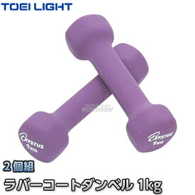 【TOEI LIGHT・トーエイライト】ソフトダンベル ラバーコートダンベル1 1kg×2個組 H-9055（H9055） ジスタス XYSTUS