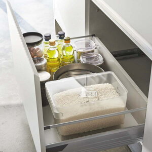 密閉シンク下米びつ プレート 5kg(計量カップ付き)