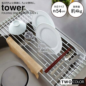 tower 折り畳み水切りラック タワーL