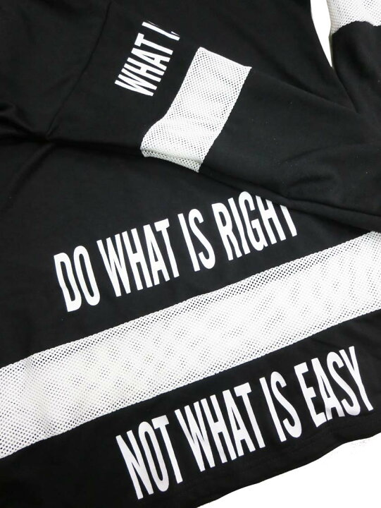 楽天市場 大きいサイズ メッシュライン 英字ロゴプリント モノトーン 長袖tシャツ ロンt ブラック ホワイト モノクロカラー 白黒 ダンス衣装 ダンサー ヒップホップ Hiphop ダボダボ ステージ衣装 透け透け 03c ローリンキャンディー