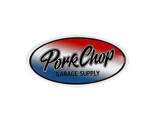 PORKCHOP GARAGE SUPPLY |[N`bv K[WTvC@OVAL TRICOLOR STICKER@I[o gR[ XebJ[@ȉ~`@V[