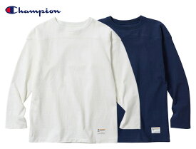 Champion チャンピオン　プラクティス フットボール Tシャツ　23SS TRUE TO ARCHIVES　C3-T422　 2色(WHITE/NAVY)　長袖　2023FW