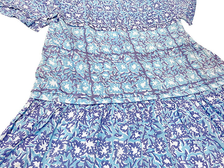 楽天市場】Sara mallika サラマリカ COTTON BLOCK FLOWER PRINT FRILL 