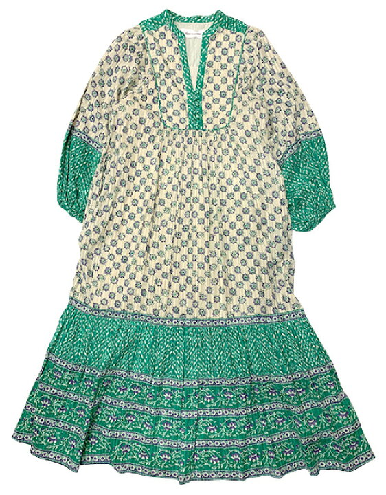 楽天市場】Sara mallika サラマリカ COTTON KIKA ETHNIC PRINT DRESS  
