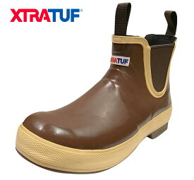 XTRATUF エクストラタフ　MEN'S LEGACY DECK BOOT メンズ レガシー デッキ ブーツ　BROWN ブラウン　サイドゴアブーツ　長靴　ウォータープルーフ
