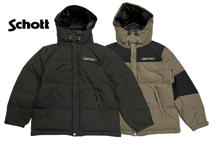 楽天市場】【SALE 50%OFF】 SCHOTT ショット 2TONE DOWN JACKET  