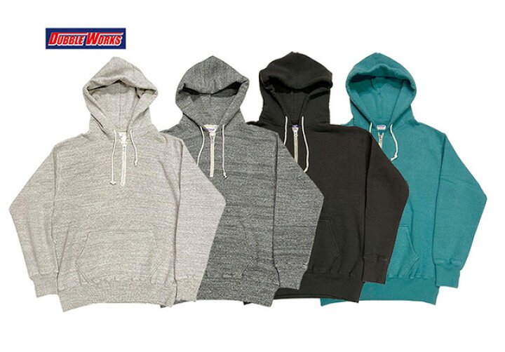 楽天市場】DUBBLE WORKS ダブルワークス ”LOOP WHEEL” HALF ZIPPED 