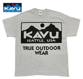 KAVU カブー　ビッグロゴ Tee　Tシャツ　半袖　スポーツグレー　XLサイズ　2024SS