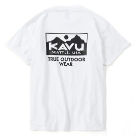 KAVU カブー　TRUE LOGO Tee　トゥルー ロゴ Tシャツ　半袖　3色(ホワイト/ブラック/ナチュラル)　2024SS