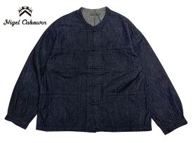 Nigel Cabourn ナイジェル・ケーボン　FRENCH CHINA JACKET 10oz DENIM フレンチ チャイナ ジャケット 10ozデニム　INDIGO　綿100％　MADE IN JAPAN　2024SS