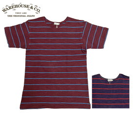 WAREHOUSE ウエアハウス　Lot4087 S/S BORDER TEE 半袖 ボーダーT　Tシャツ　ショートスリーブ　2024SS