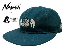 NANGA × TACOMA FUJI RECORDS　ナンガ×タコマフジレコード　BSP LOGO CAP　ビッグフット サーベイ プロジェクト　ロゴキャップ　BLUE　2024年モデル　帽子