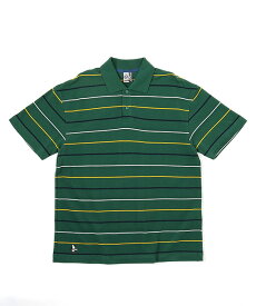 CHUMS チャムス　Oversized Booby Border Polo Shirt オーバーサイズド ブービー ボーダー ポロシャツ　半袖　オーバーシルエット　COTTON100%　2024SS