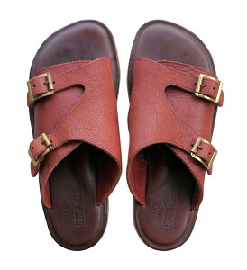 LIGHT MARKER Foot wear Cg}[J[ tbgEFA[@DOUBLE MONK SANDAL@RED×RED@M(25-26cm)TCY@_uN T_@nhCh@U[T_@KUBIKI LEATHER@LEFT HAND