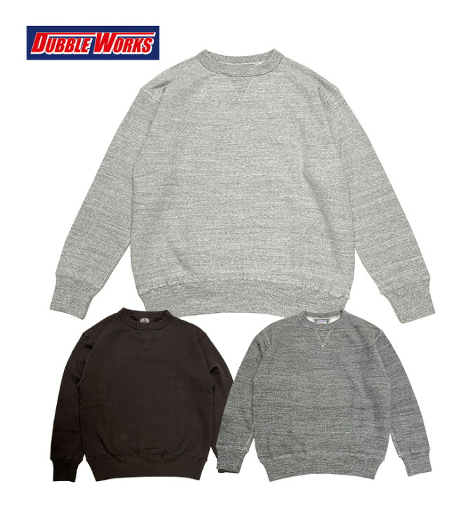 楽天市場】DUBBLE WORKS ダブルワークス LOOP WHEEL SWEAT SHIRTS 