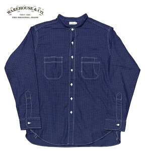 WAREHOUSE EGAnEX@Lot 3057 WABASH DOT PRINT L/S SHIRTS EHobV hbgvg  Vc@@CfBS@dグ@}`