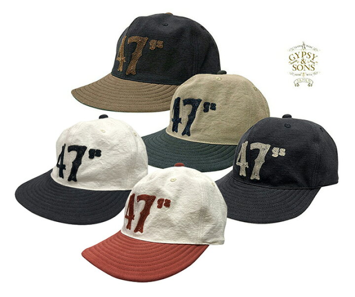 GYPSY SONS ジプシー サンズ TWO TONE CAP ツートーン キャップ 5色 BLACK BEIGE BLACK2 OFFBLCK OFFRED 帽子 綿100 日本製 2025SS ローリングストーン