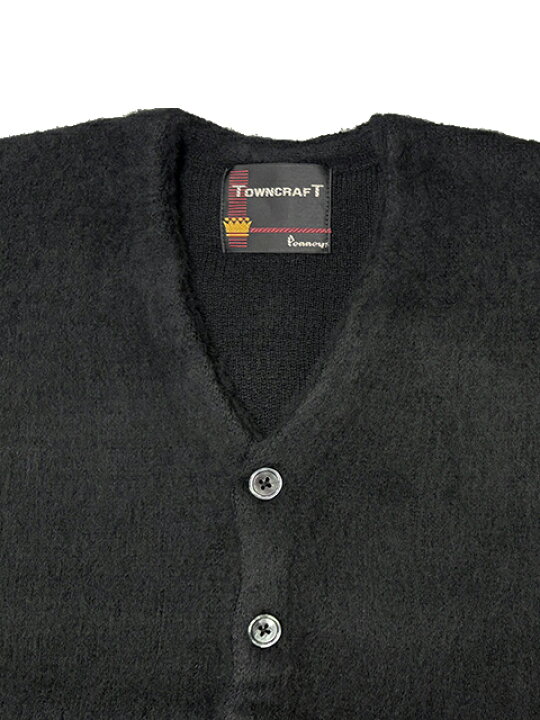 楽天市場】TOWN CRAFT タウンクラフト SOLID SHAGGY V CARDIGAN 