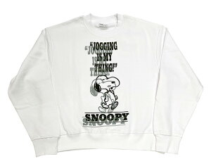Johnbull ジョンブル PEANUTS SNOOPY SEWAT スヌーピー スウェット 2色(WHITE/BLACK)長袖