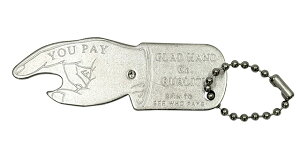 GLAD HAND �O���b�h�n���h�@YOU PAY SPINNER�@���[�y�C�@KEY HOLDER�@�L�[�z���_�[ 2�F�i�u���X/�V���o�[�j