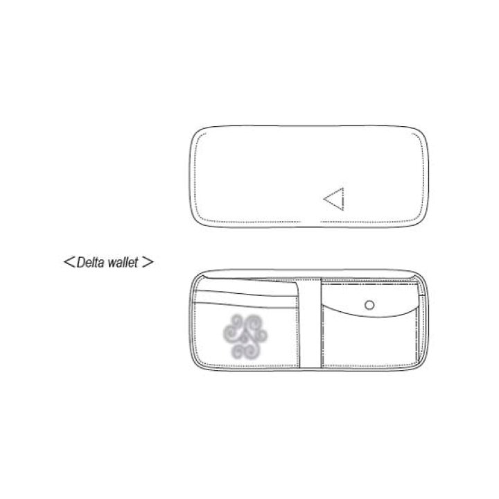 楽天市場】remilla レミーラ Delta wallet デルタウォレット 二つ折り 