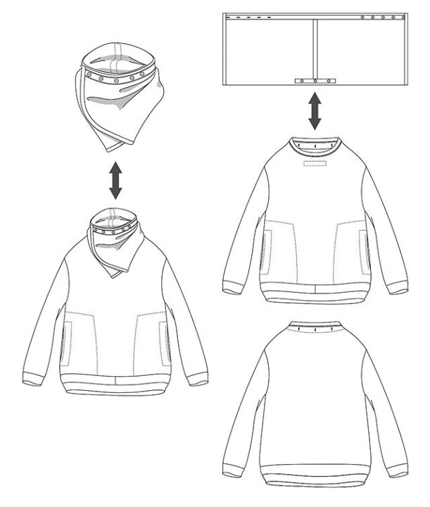 楽天市場】remilla レミーラ Towel neck Pull sweat タオルネック プル 