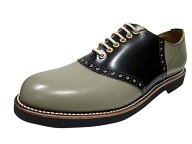 GLAD HAND　グラッドハンド　×　REGAL　リーガル　SADDLE　SHOES　サドルシューズ　グレー×ブラック　…