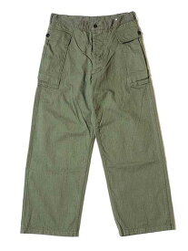 WAREHOUSE ウエアハウス　Lot 1098 U.S.ARMY HERRINGBONE PANTS　OD GREEN　NON WASH ノンウォッシュ　未洗い　ヘリンボーン　パンツ