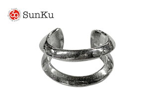 Sunku TN@SILVER EAR CUFF W TRIANGLE@Vo[ C[Jt _u gCAO@SILVER925 Vo[@SK-303-WTR