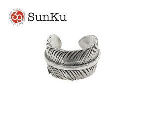 Sunku サンク SILVER EAR CUFF FEATHER シルバー イヤーカフ フェザー SILVER925 シルバー SK-303-FTR