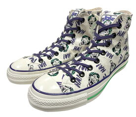 CONVERSE コンバース 　ALL STAR AGED HI /DC　T.JOKER　オールスターエイジド ジョーカー　ハイカット　WHITE ホワイト　1SE408　スニーカー　変え紐付き