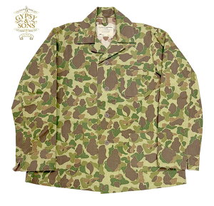 GYPSY&SONS �W�v�V�[���T���Y�@SLEEPING FROGSKIN JACKET�@�X���[�s���O �t���b�O�X�L�� �W���P�b�g�@CAMO�@���ʁ@MADE IN JAPAN
