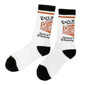 PORKCHOP GARAGE SUPPLY �|�[�N�`���b�v �K���[�W�T�v���C�@WAVE LOGO SOX �E�F�[�u ���S�\�b�N�X�@�C���@���C���\�b�N�X�@3�F(WHITE/GRAY/BLACK)�@2026SS
